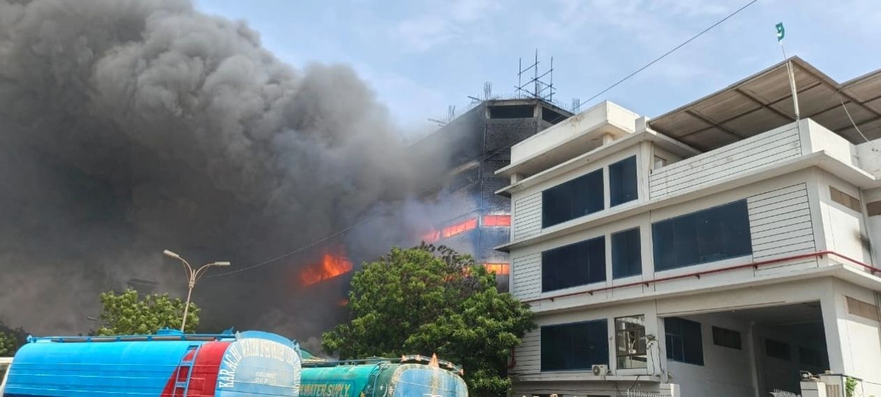 Fire Erupts at Foam Factory in Rawalpindi, Emergency Response Underway