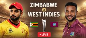 T20 World Cup Hetmyer, Powell Power West Indies to 255-Run Target Against Zimbabwe