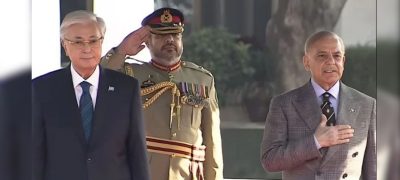 Kazakh President Kassym-Jomart Tokayev Welcomed at PM House in Islamabad