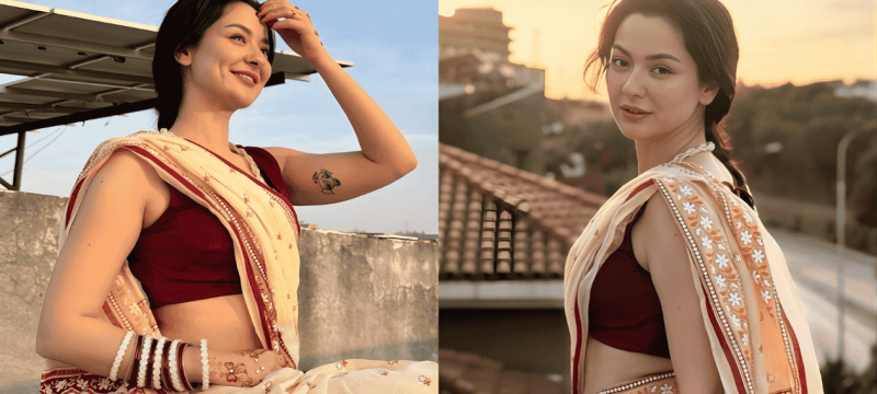 Hania Aamir Stuns Fans With Viral Eid Saree Photoshoot