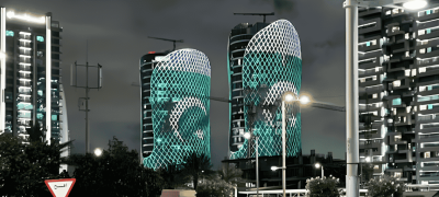 Lusail Towers Lit Up To Celebrate Pakistan Day
