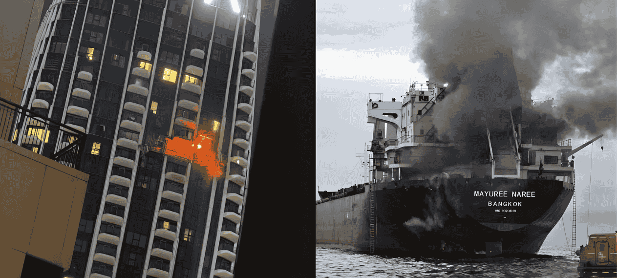 Drone Strikes Building Near Dubai Creek Harbour, Causing Small Fire Amid Regional Conflict