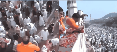 Viral Video Shows Hindus Showering Flower Petals On Muslims Offering Namaz