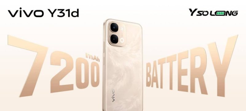 vivo Y31d Launched in Pakistan With Massive 7200mAh Battery