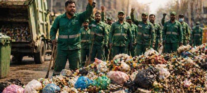 Sutra Punjab Workers Dump Garbage on Streets in Protest Over Unpaid Salaries
