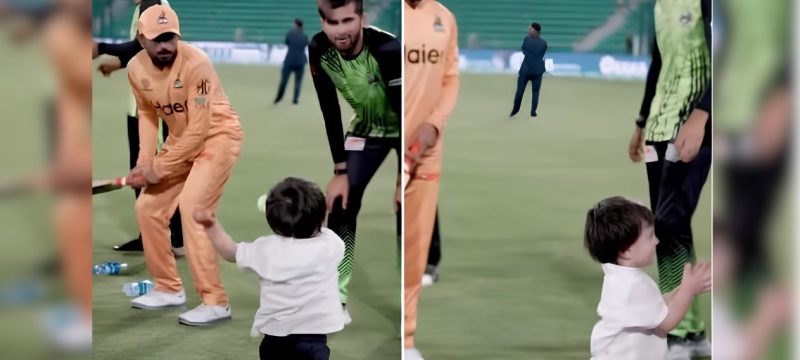 Babar Azam’s heartwarming moment with Shaheen Afridi’s son goes viral