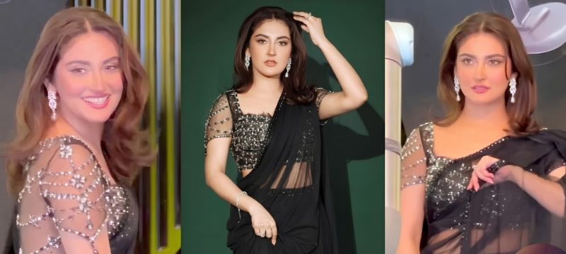 Hiba Bukhari Faces Mixed Reactions Over Viral UK Event Appearance in Glamorous Saree
