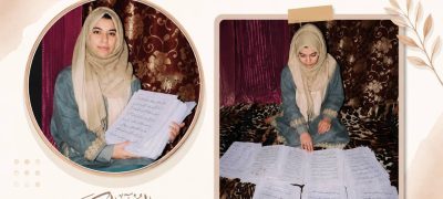 Arbeen Tahir from Kashmir Handwrites Entire Holy Quran on 900 Pages in Six Months