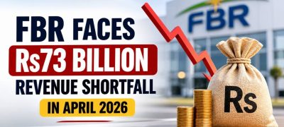 FBR Faces Rs73 Billion Revenue Shortfall in April 2026