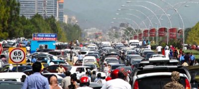 Heavy Traffic Jam Hits Islamabad as CM Afridi’s Convoy Faces Blockade Near 26 Number Chungi
