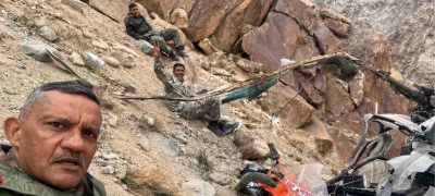Indian Army General, Two Pilots Injured in Helicopter Crash