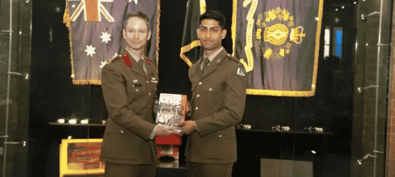 Sardar Arsam Abbas Achieves Top Recognition As Best Foreign Cadet in Australia