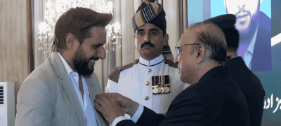 Shahid Afridi Honoured With Hilal-e-Imtiaz in Islamabad Ceremony