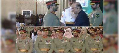 President Confers Military Awards to Pakistan Armed Forces Heroes at Aiwan-e-Sadr