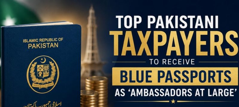 Top Pakistani Taxpayers to Receive Blue Passports as ‘Ambassadors at Large’