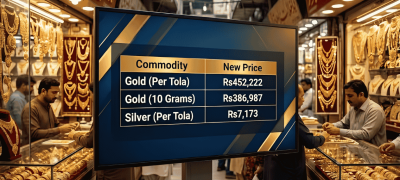 Gold Rates Fall Sharply in Pakistan, Losing Over Rs15,000 in Two Sessions