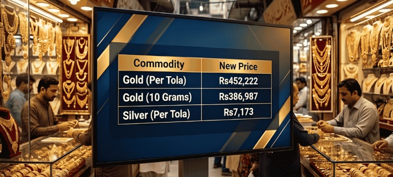 Gold Rates Fall Sharply in Pakistan, Losing Over Rs15,000 in Two Sessions