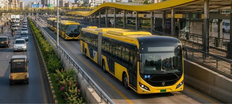 Karachi to Launch 256 Electric Buses Under Yellow Line BRT Project