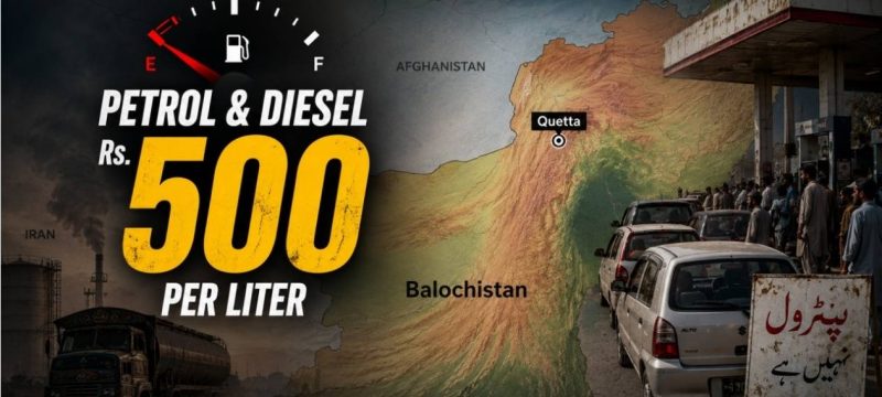Petrol Prices Surge to Rs500 Per Litre in Balochistan Amid Severe Shortage