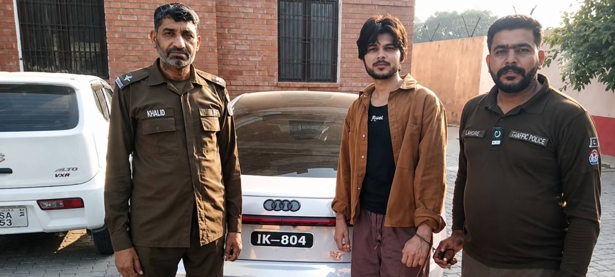 TikToker Nadeem Mubarak Alias Nani Wala Arrested in Lahore Over Traffic Violations