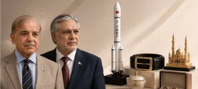 China Gifts PM Shehbaz A Toy Rocket And Leather Belt to Ishaq Dar