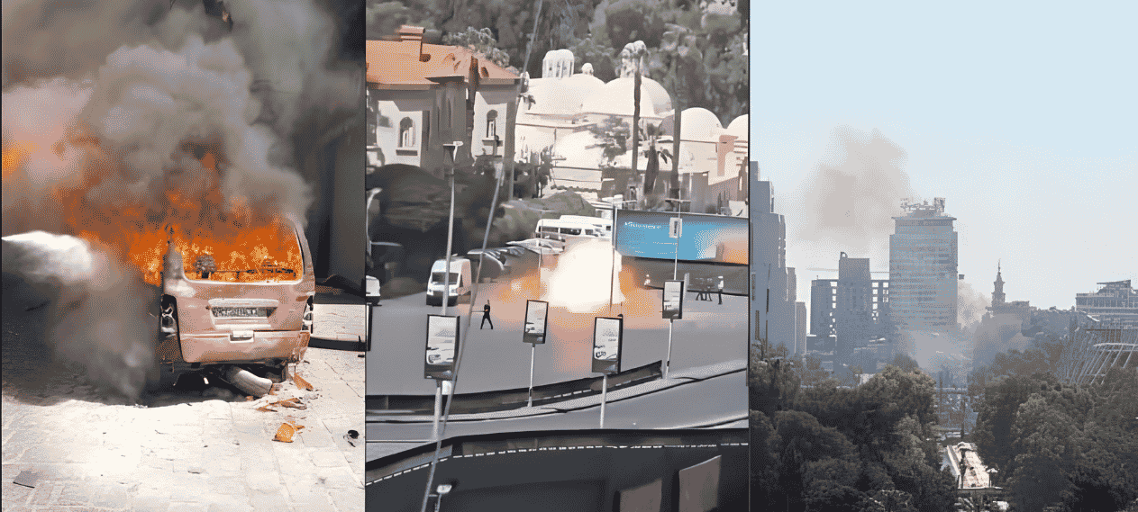 Multiple Blasts Reported in Damascus During Emmanuel Macron's Syria visit