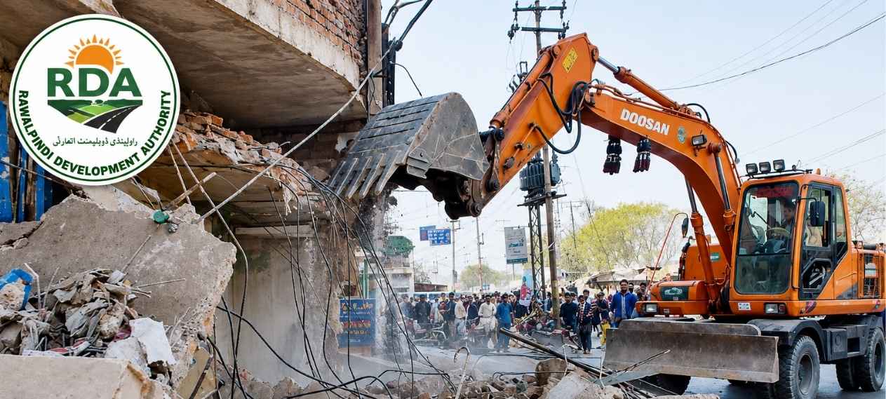 RDA Demolishes Illegal Structures in Three Unauthorized Housing Schemes in Rawalpindi