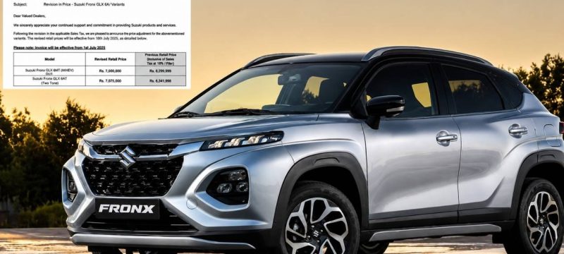 Suzuki Fronx Crosses Rs7 Million Following Latest Price Revision