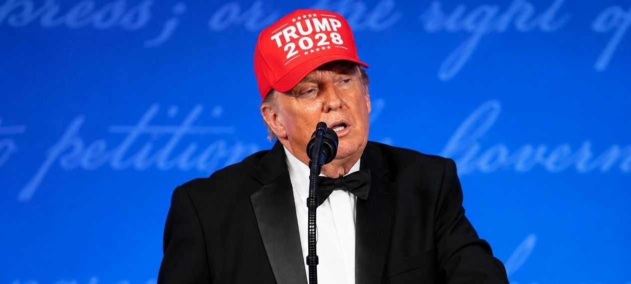 Trump Jokes About Running for President a Fourth Time at WHCA Dinner