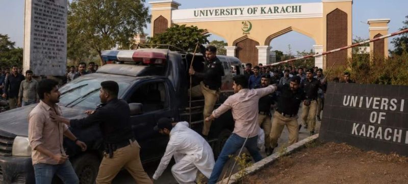 University of Karachi Turns Battleground as Rival Student Groups Clash