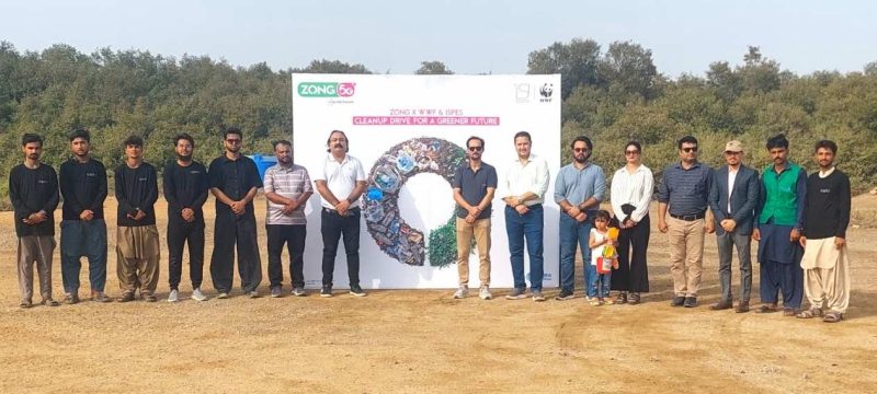 Zong Partners with WWF Pakistan and ISPES for Plastic Free July to advance a Cleaner, Greener Pakistan at Hawksbay, Karachi