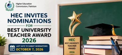 HEC Opens Nominations for Best University Teacher Award 2026