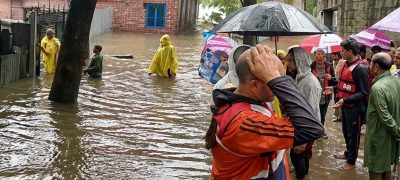 Heavy Rain Triggers Flooding in Shopian Village, SDRF Launches Rescue Operation