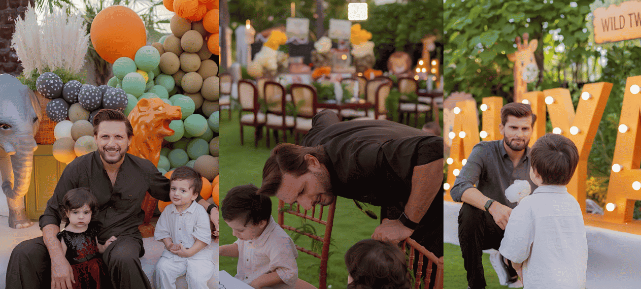 Shahid Afridi Shares Adorable Moments From Grandson Aliyaar’s Birthday Party