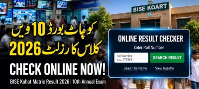Kohat Board Matric Result 2026 to Be Announced at 2 PM