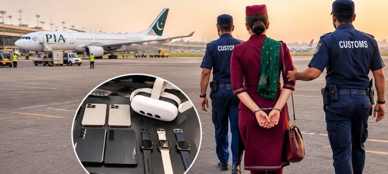 PIA Air Hostess Caught With Smuggled iPhones, Galaxy Z Folds and Smartwatches
