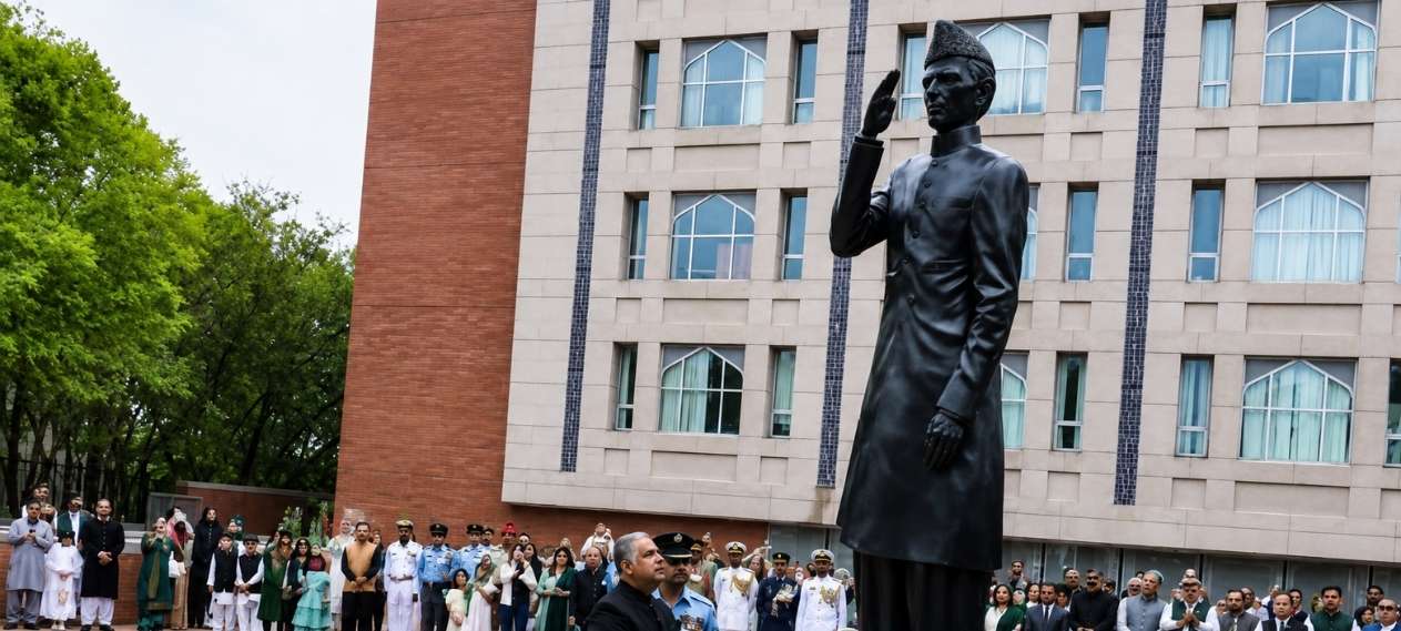 Quaid-i-Azam Statue Unveiled at Pakistan Embassy in Washington DC