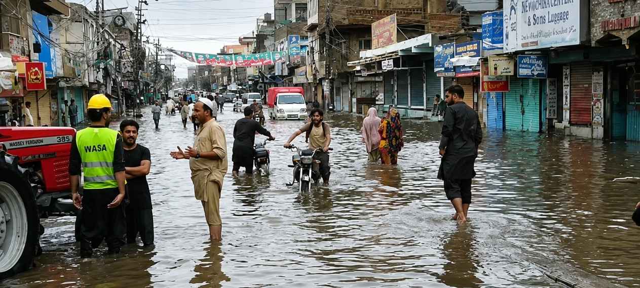 Torrential Rain Hits Rawalpindi and Islamabad as Rain Emergency Imposed