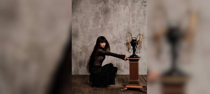 Sajal Aly Stuns in Dramatic Burgundy Couture Fashion Editorial