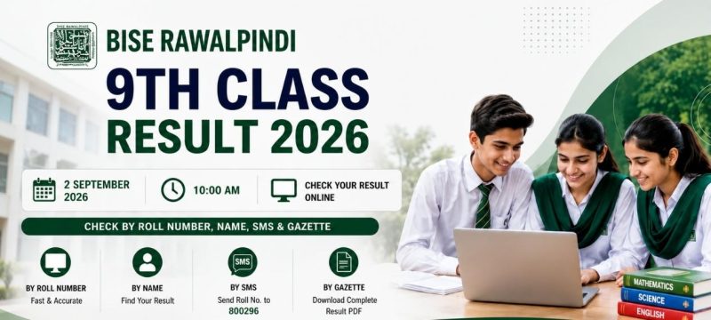 BISE Rawalpindi Announces 9th Class Results 2026