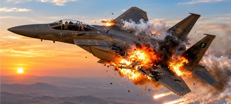 Houthis Claim Saudi F-15 Fighter Jet Shot Down Over Yemen
