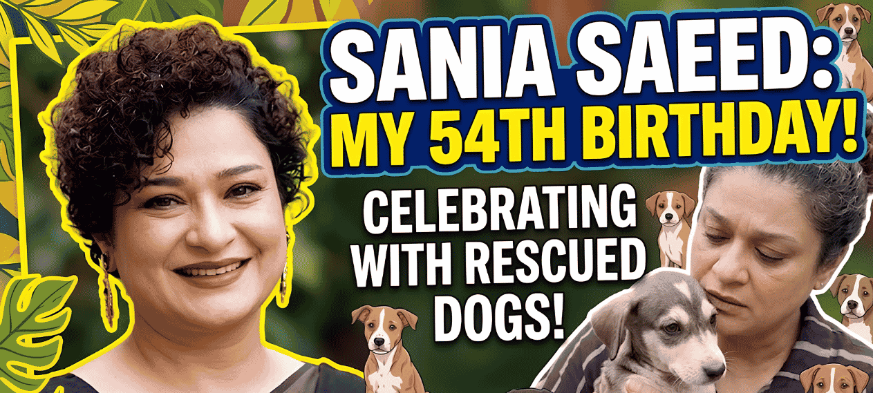 Sania Saeed Celebrates 54th Birthday At Dog Shelter