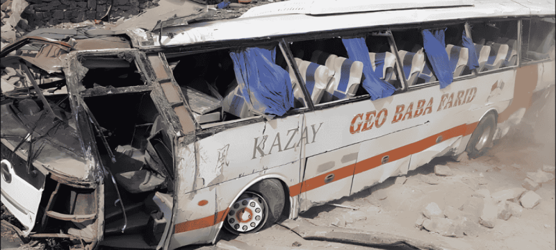 Death Toll Rises To Nine After Passenger Coach Crash in Kandhkot