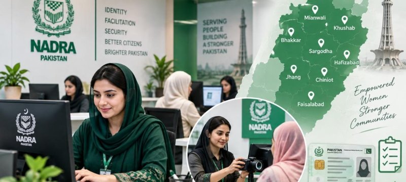 NADRA Opens Jobs for Women in 8 Punjab Districts — Check If Yours Is Included