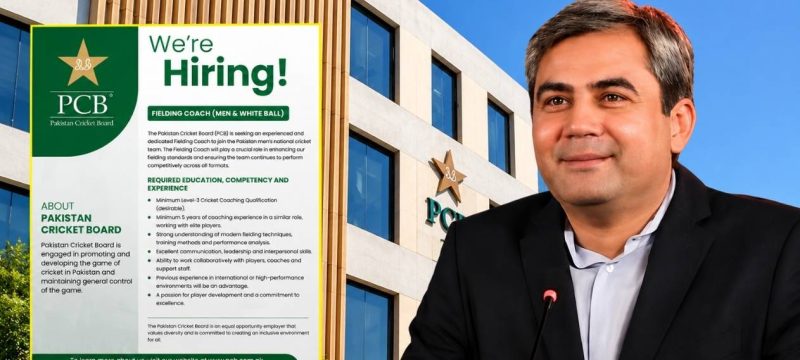 PCB Hiring New Fielding Coach for Pakistan Team