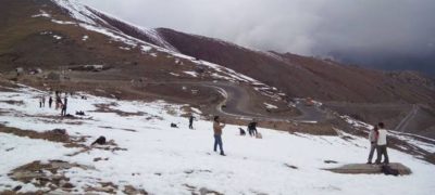 Babusar Top Receives First Snowfall of the Season