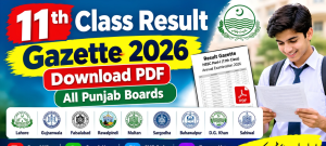BISE Rawalpindi 11th Class Result 2026 Gazette PDF Download