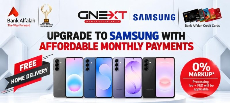 Dreaming of a Samsung Phone? Bank Alfalah Offers Easy Installments Starting at Just Rs. 2,185 Per Month