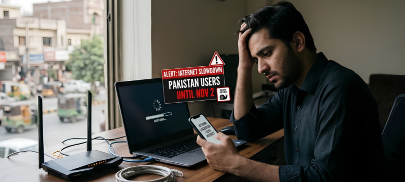 Internet Users in Pakistan May Face Slow Speeds Until November 2