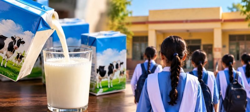School Milk Sparks Health Scare as 11 Family Members Hospitalised in Punjab